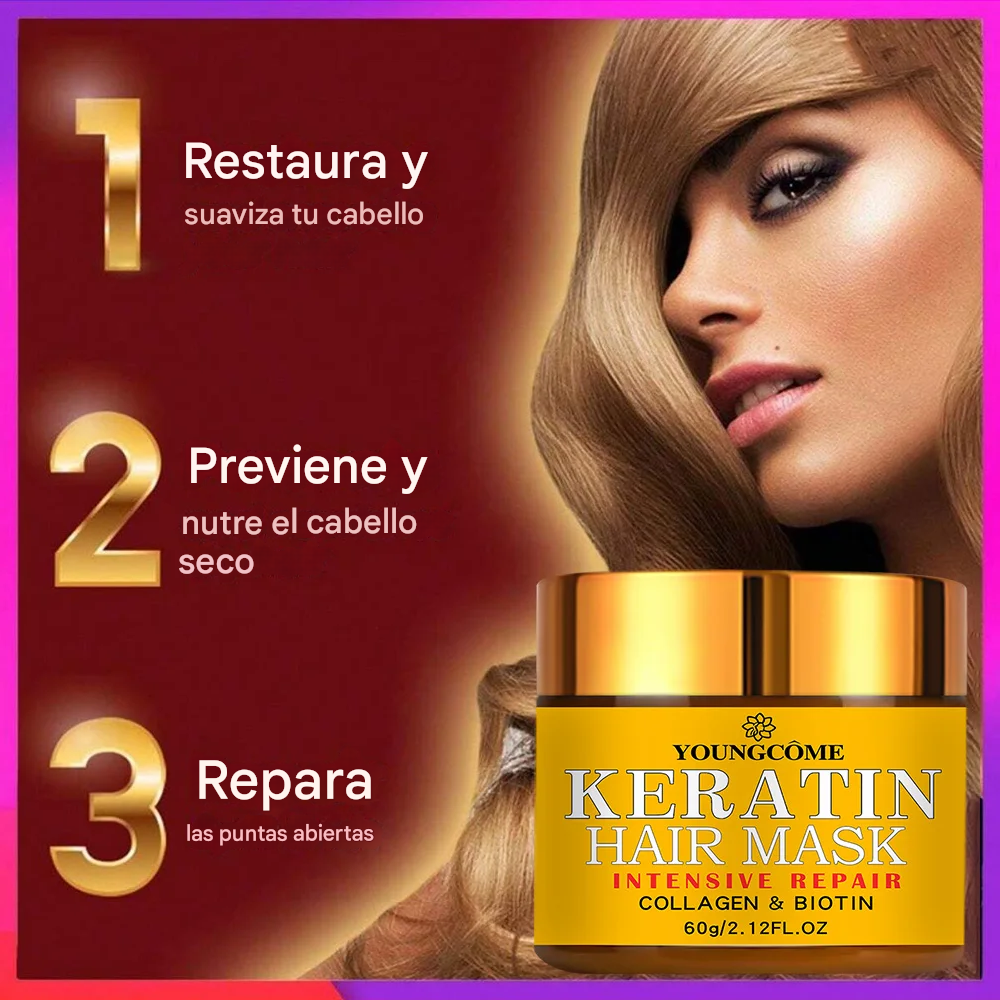 Crema Alisadora de Queratina – Tratamiento Profesional para Cabello Dañado